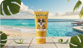 Mineral sunscreen product ready for ingredient scanning